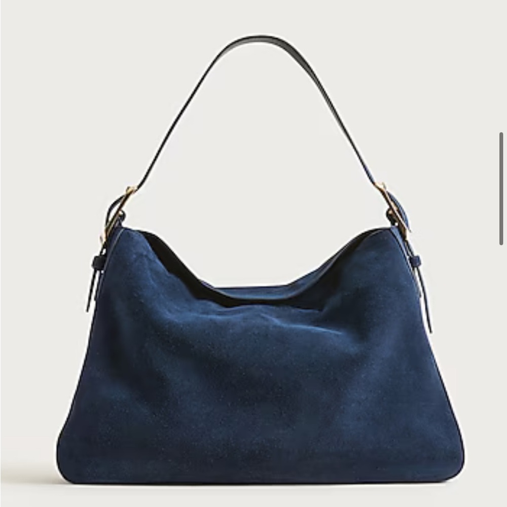 J. Crew Berkeley 100% Leather Shoulder Bag in Darkest Indigo